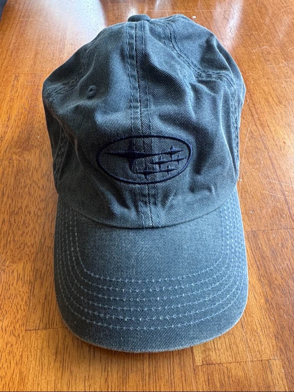 dark blue Subaru hat